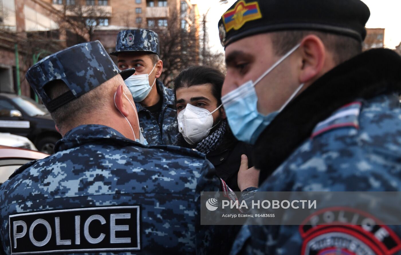 Акция протеста оппозиции в Ереване