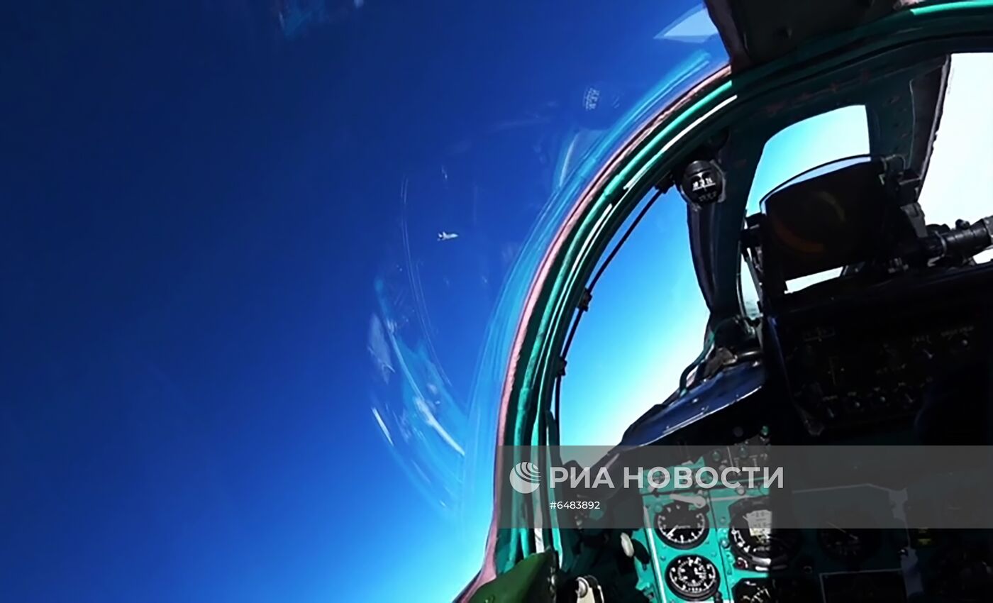 Российский Миг-31 перехватил самолет-нарушитель на учениях в Арктике