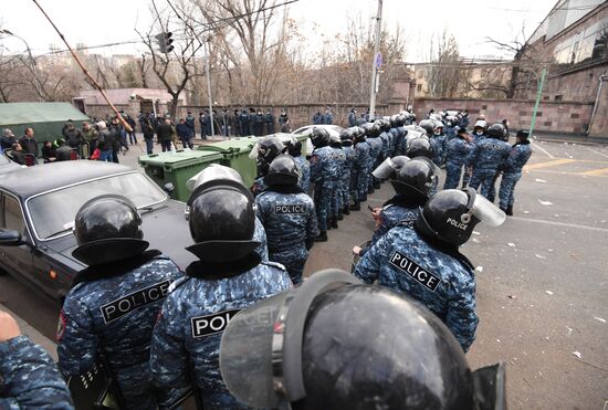 Акция протеста оппозиции в Ереване