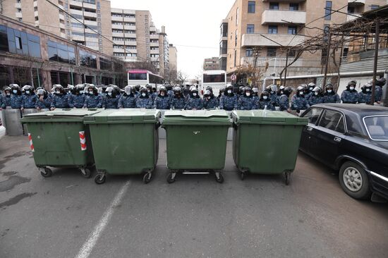 Акция протеста оппозиции в Ереване