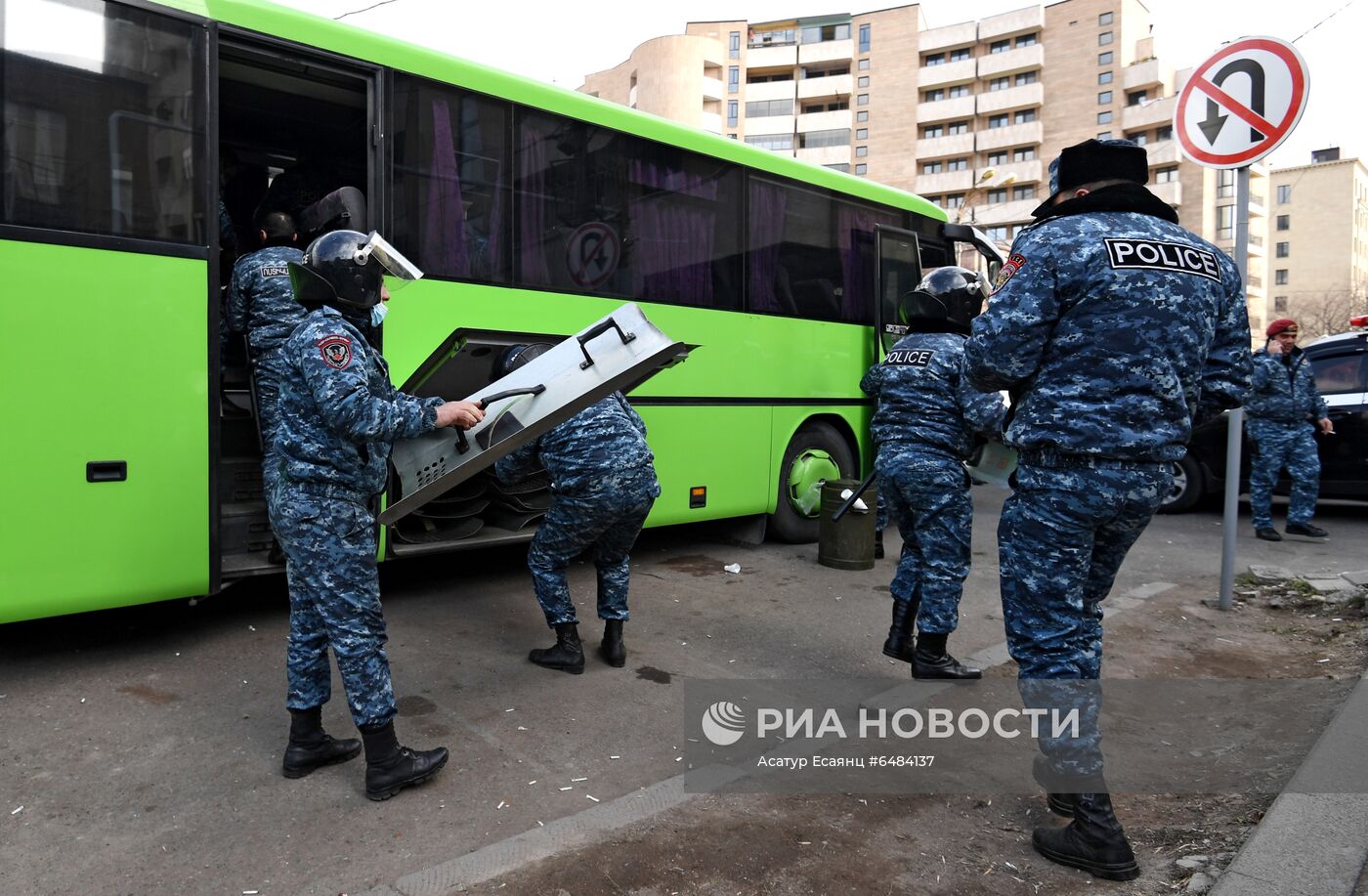 Акция протеста оппозиции в Ереване