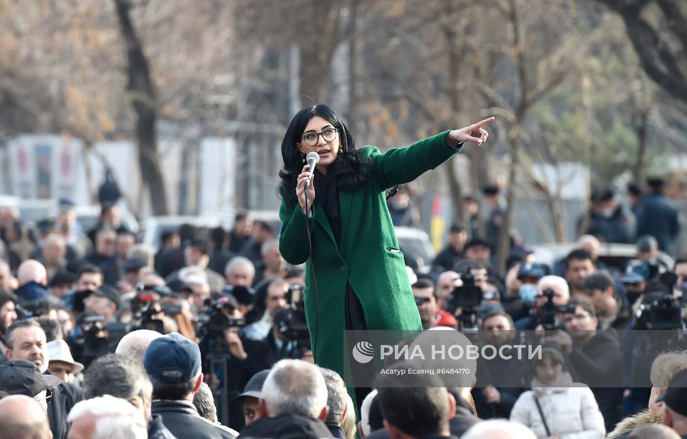 Акция протеста оппозиции в Ереване