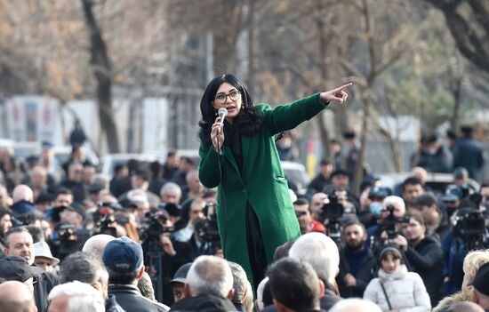 Акция протеста оппозиции в Ереване