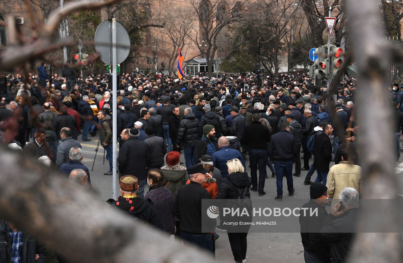 Акция протеста оппозиции в Ереване