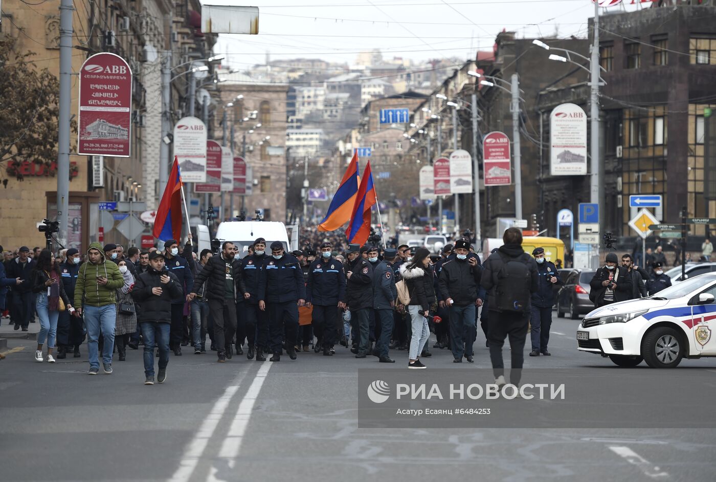 Акция протеста оппозиции в Ереване