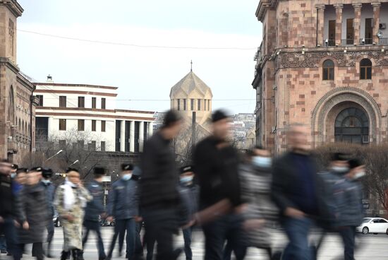 Акция протеста оппозиции в Ереване