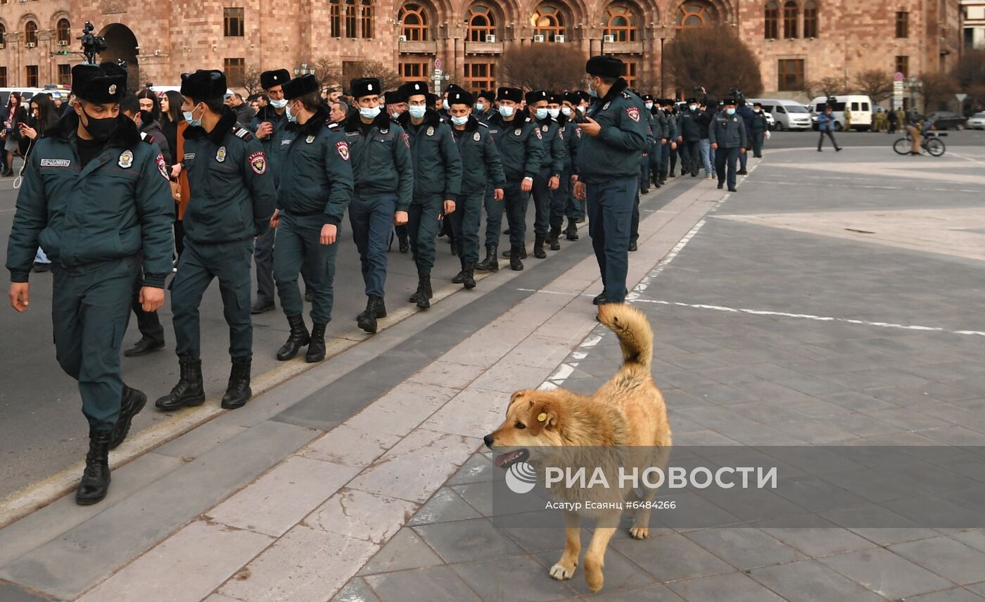 Акция протеста оппозиции в Ереване