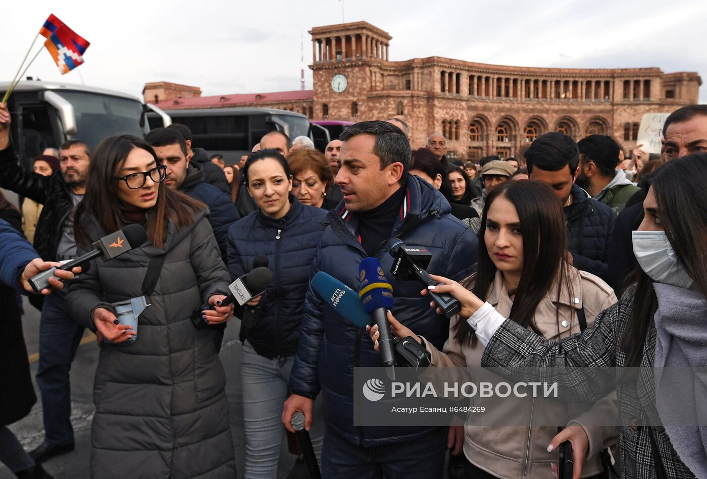 Акция протеста оппозиции в Ереване