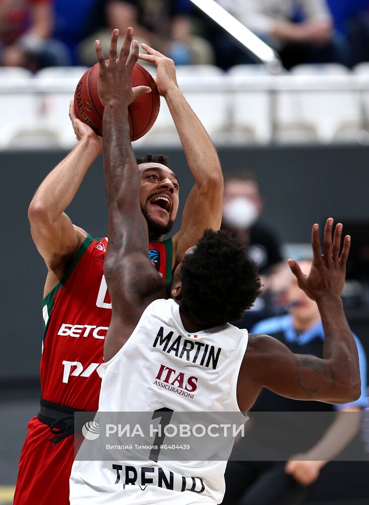 Баскетбол. Кубок Европы. Матч "Локомотив-Кубань" - "Тренто"