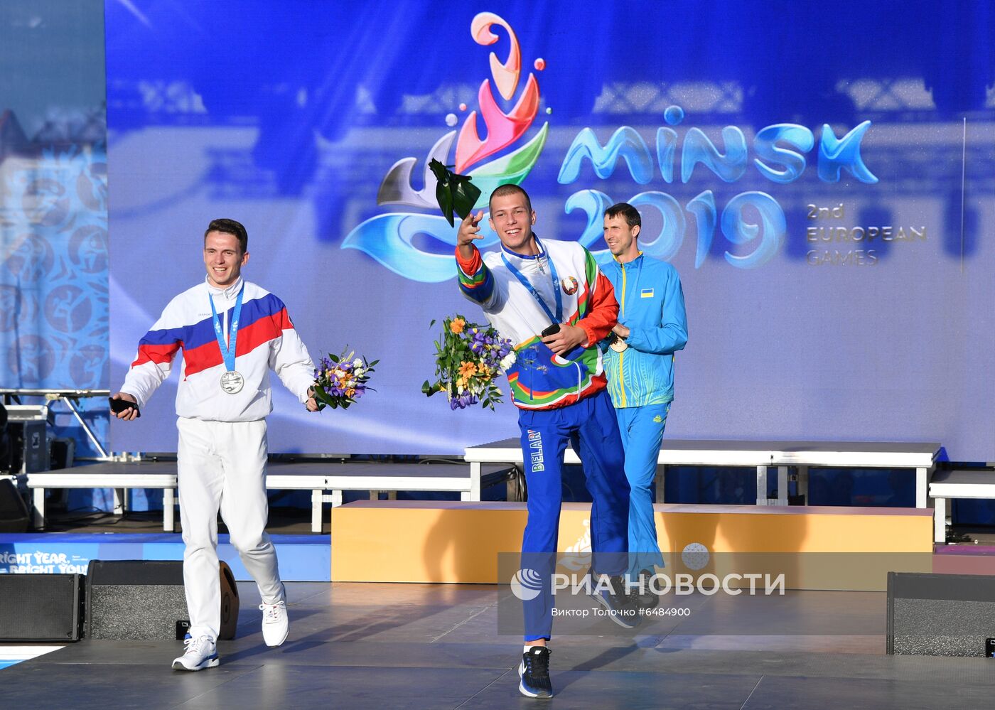 Награждение белорусских легкоатлетов, успешно выступивших на II Европейских играх