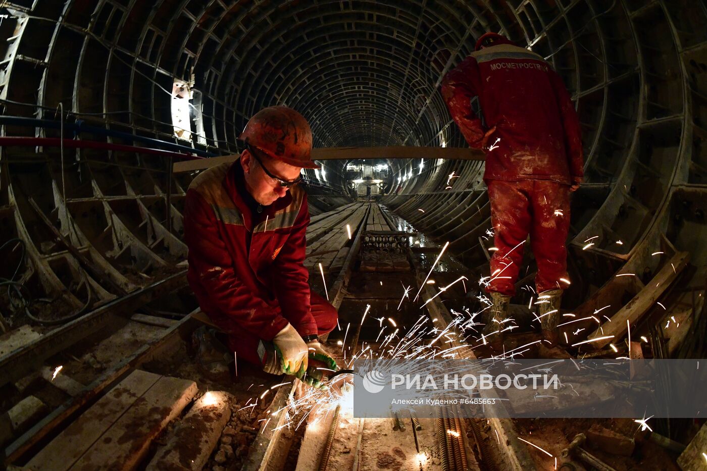 Строительство станции метро "Марьина Роща"  БКЛ