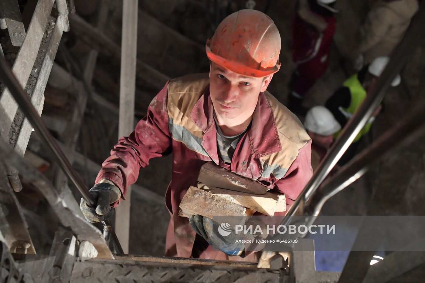Строительство станции метро "Марьина Роща"  БКЛ