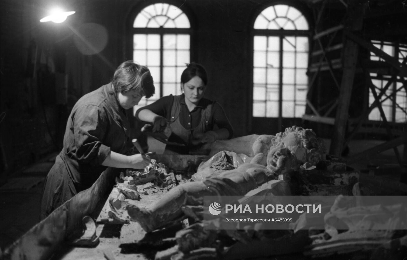 Реставрационные работы в Царском селе