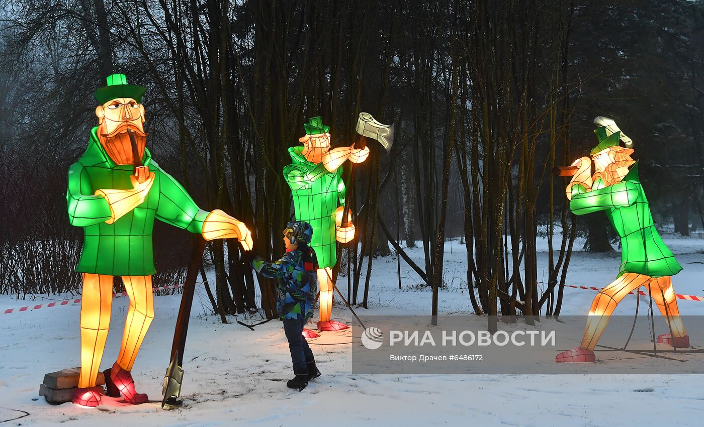 Фестиваль "Королевство волшебных огней" в Минске