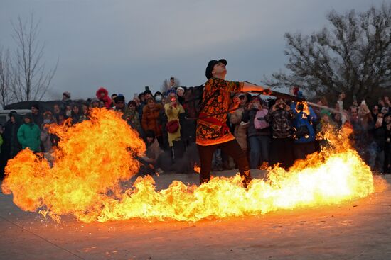 Проводы Масленицы в регионах России