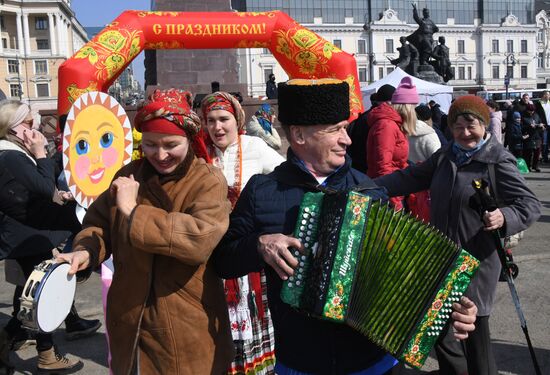 Проводы Масленицы в регионах России