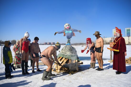 Проводы Масленицы в регионах России