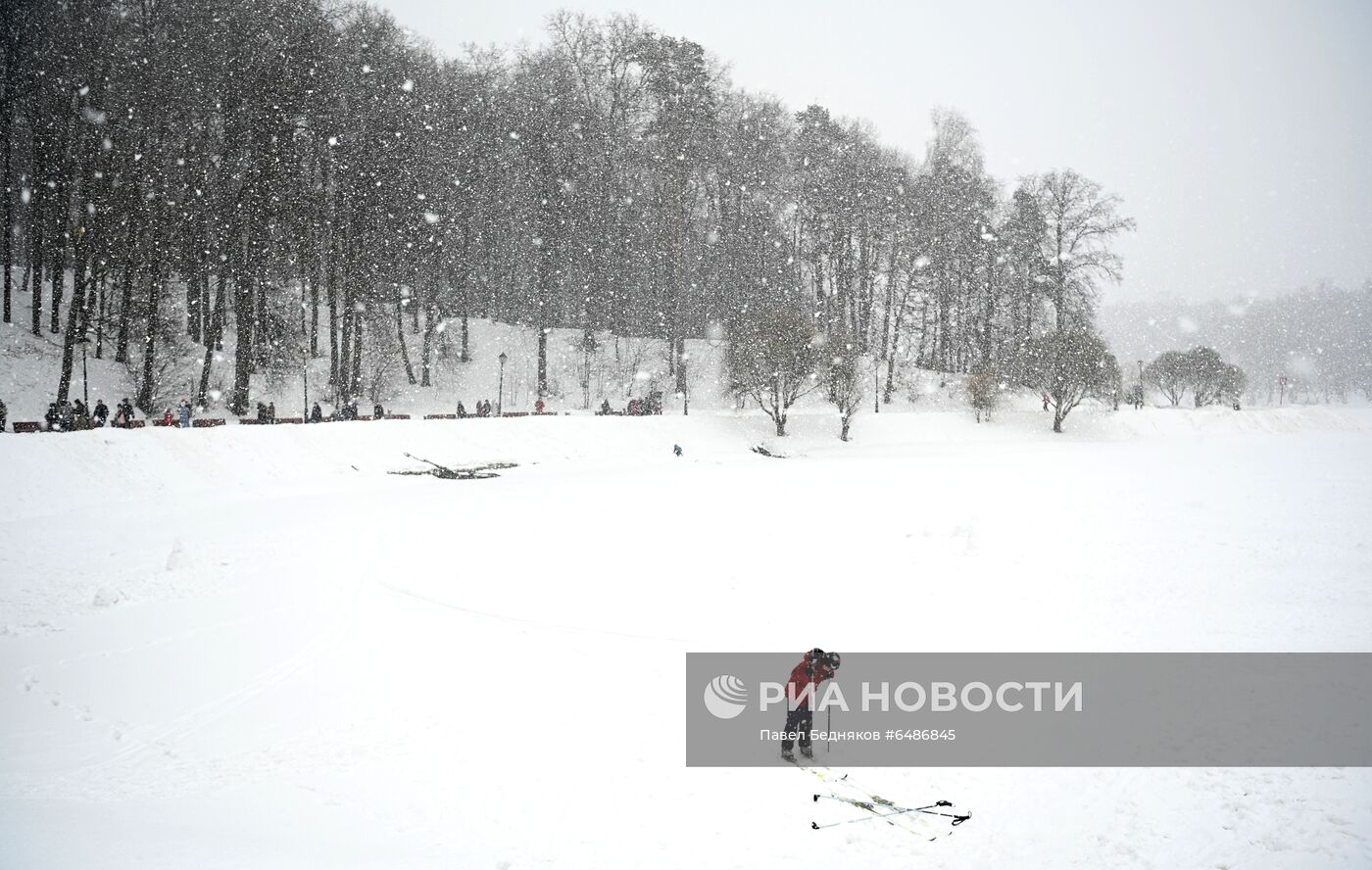 Снегопад в Москве