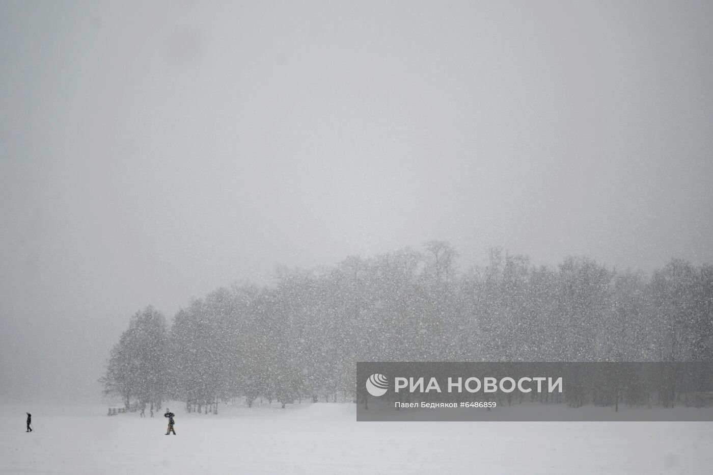 Снегопад в Москве