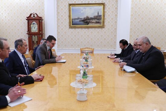 Встреча главы МИД РФ С. Лаврова с руководителем фракции движения Хизбаллы М. Раадом