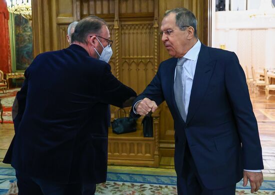 Встреча главы МИД РФ С. Лаврова с председателем ПАСЕ Х. Дамсом