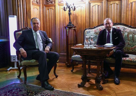 Встреча главы МИД РФ С. Лаврова с председателем ПАСЕ Х. Дамсом