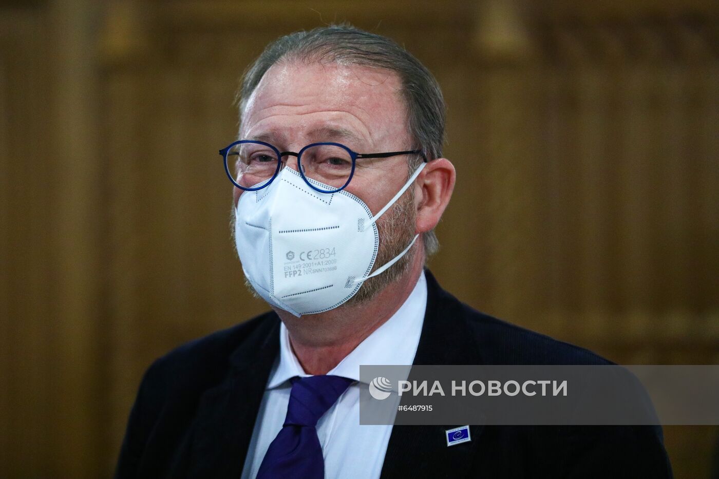 Встреча главы МИД РФ С. Лаврова с председателем ПАСЕ Х. Дамсом