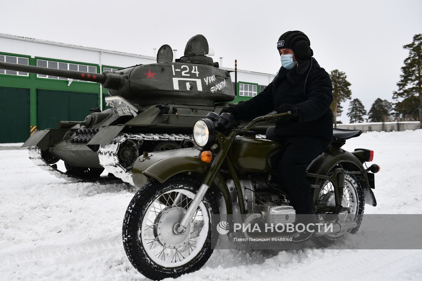 Подготовка военной техники к параду 9 Мая