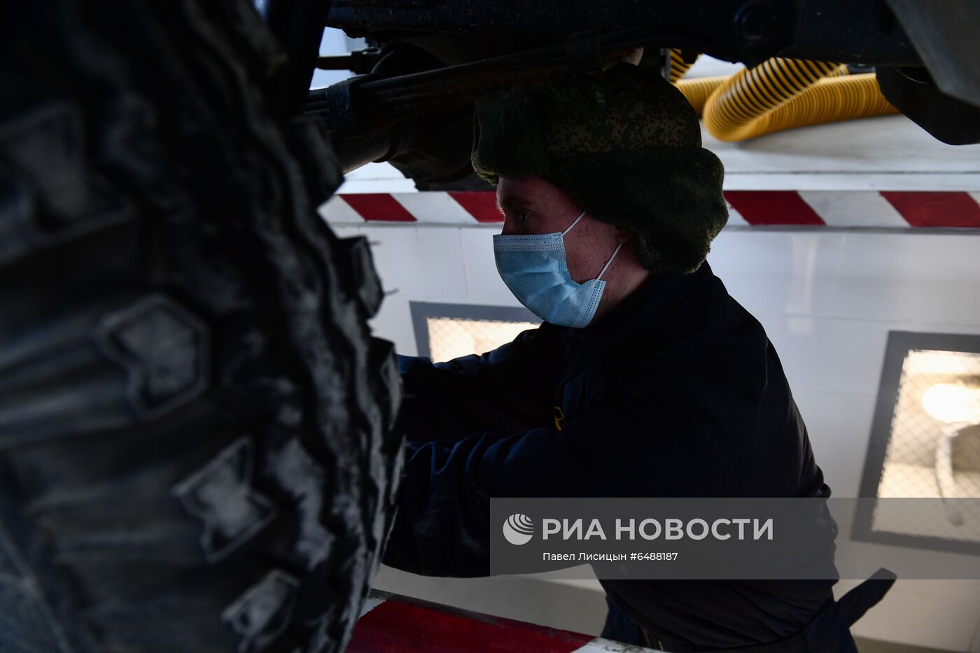 Подготовка военной техники к параду 9 Мая