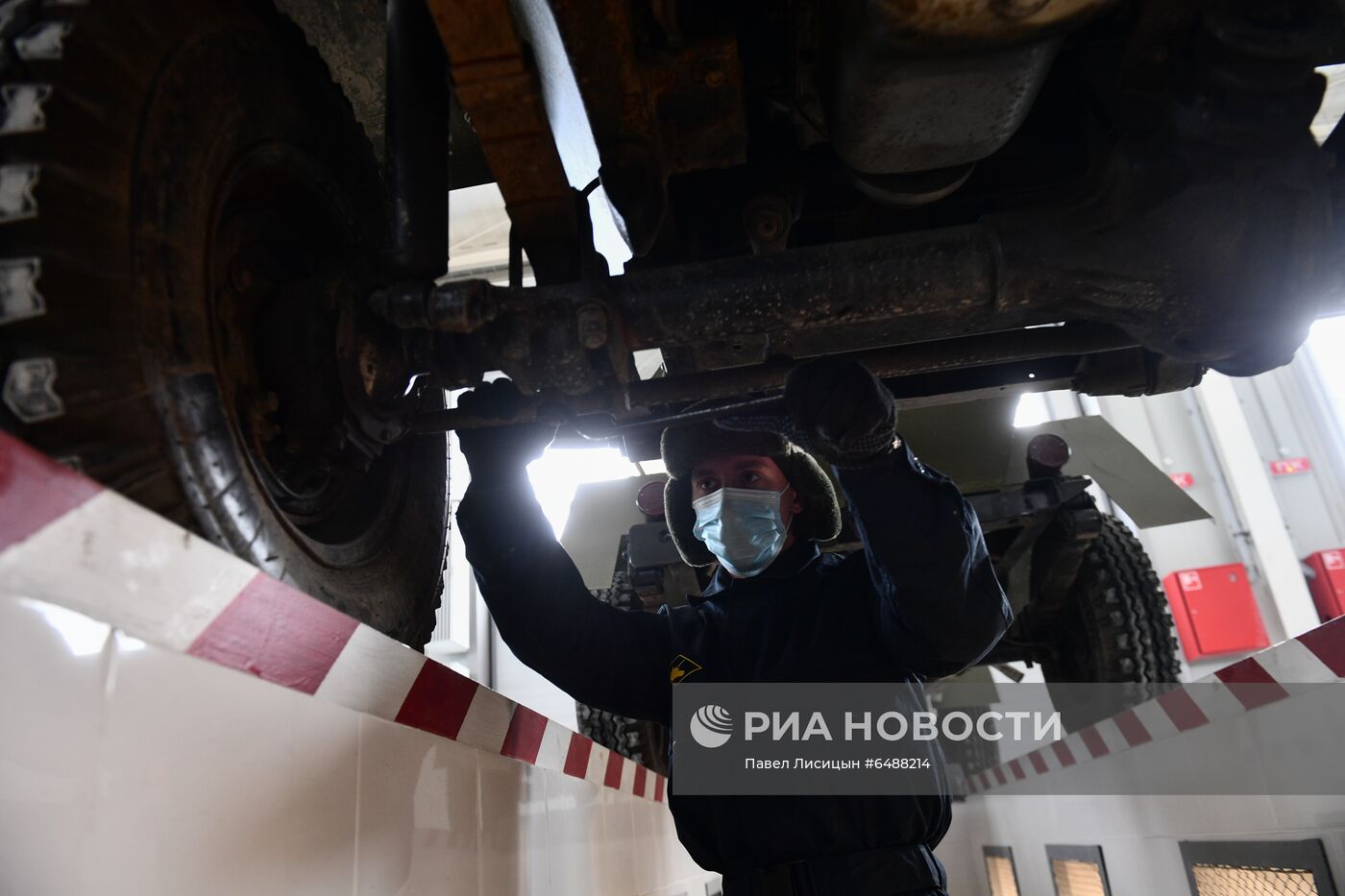 Подготовка военной техники к параду 9 Мая