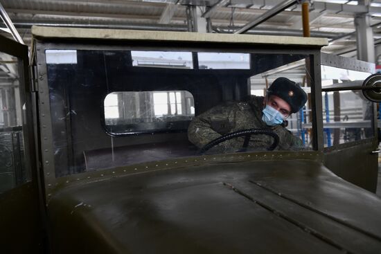 Подготовка военной техники к параду 9 Мая