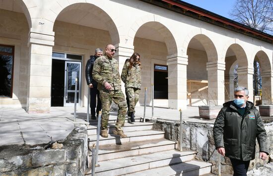 Президент Азербайджана И. Алиев посетил г. Шуша