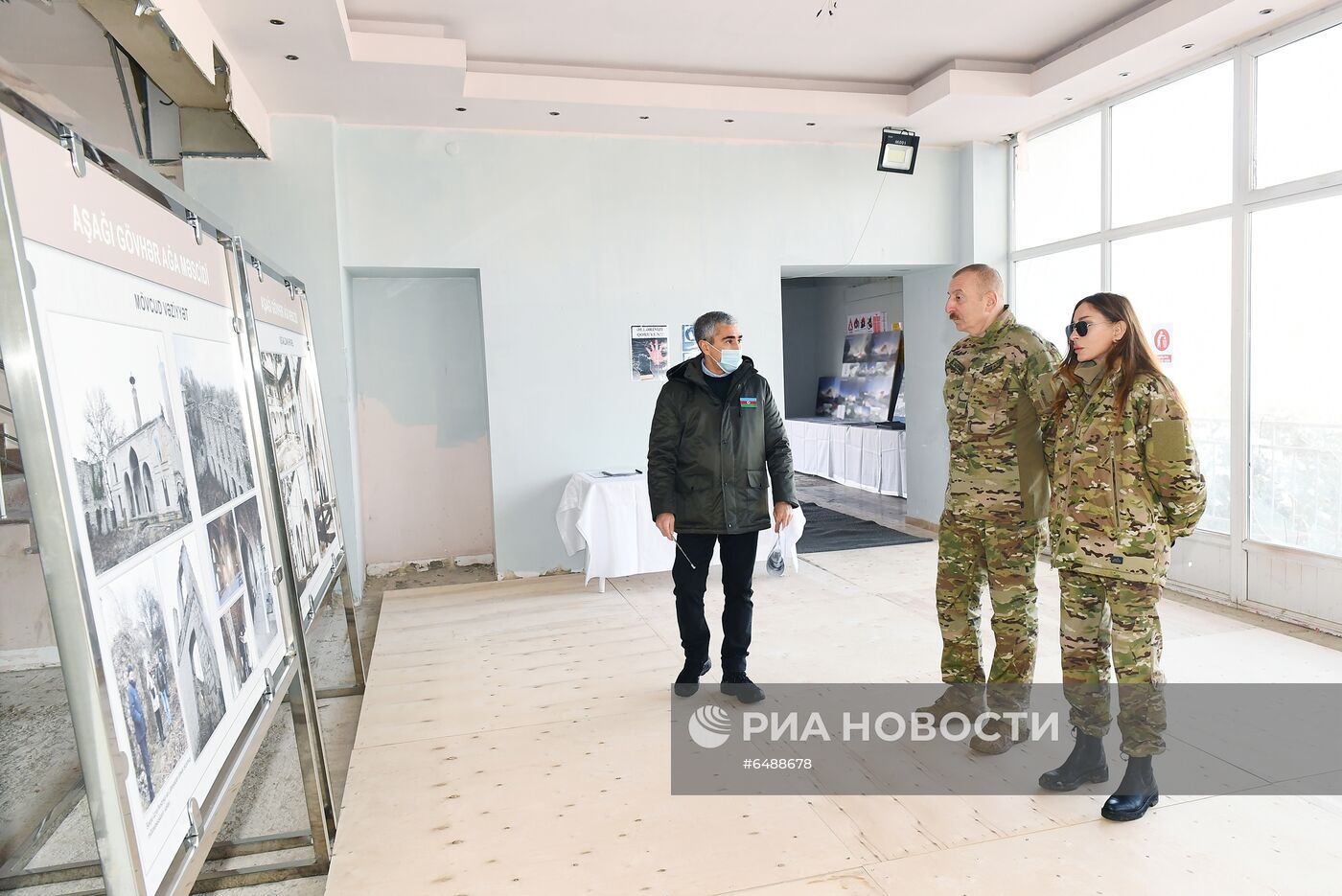 Президент Азербайджана И. Алиев посетил г. Шуша