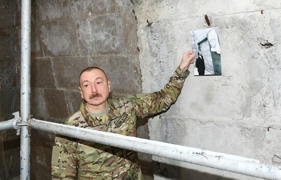 Президент Азербайджана И. Алиев посетил г. Шуша