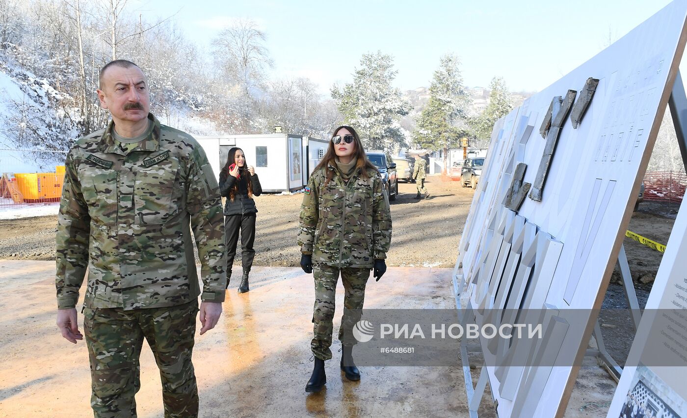 Президент Азербайджана И. Алиев посетил г. Шуша