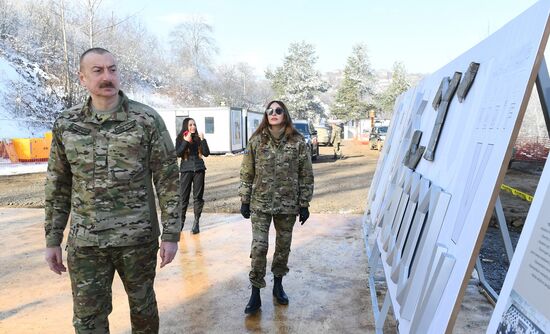 Президент Азербайджана И. Алиев посетил г. Шуша