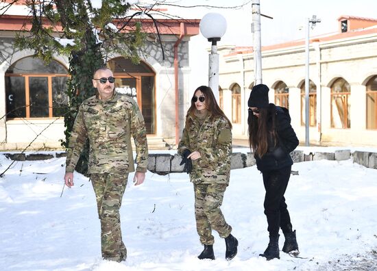 Президент Азербайджана И. Алиев посетил г. Шуша