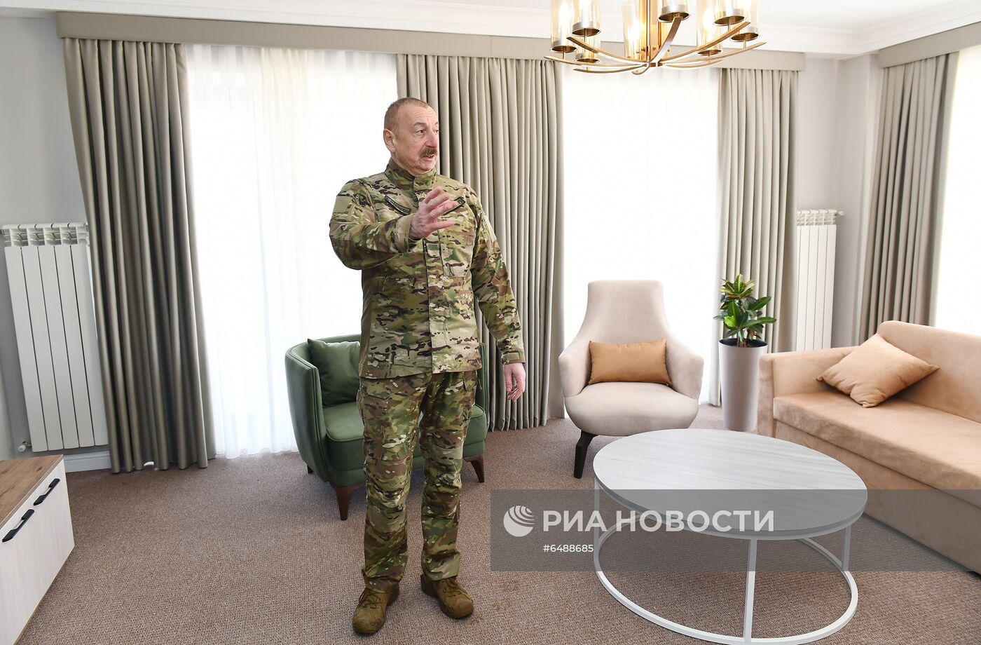 Президент Азербайджана И. Алиев посетил г. Шуша