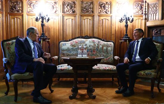 Встреча глав МИД РФ и Израиля С. Лаврова и Г. Ашкенази