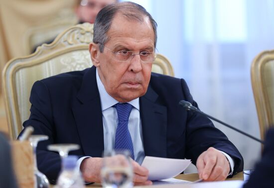 Встреча глав МИД РФ и Израиля С. Лаврова и Г. Ашкенази