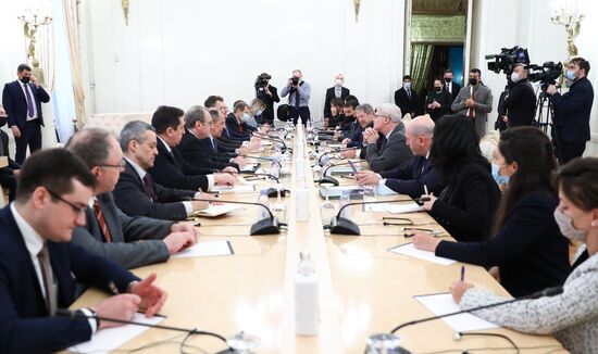 Встреча глав МИД РФ и Израиля С. Лаврова и Г. Ашкенази