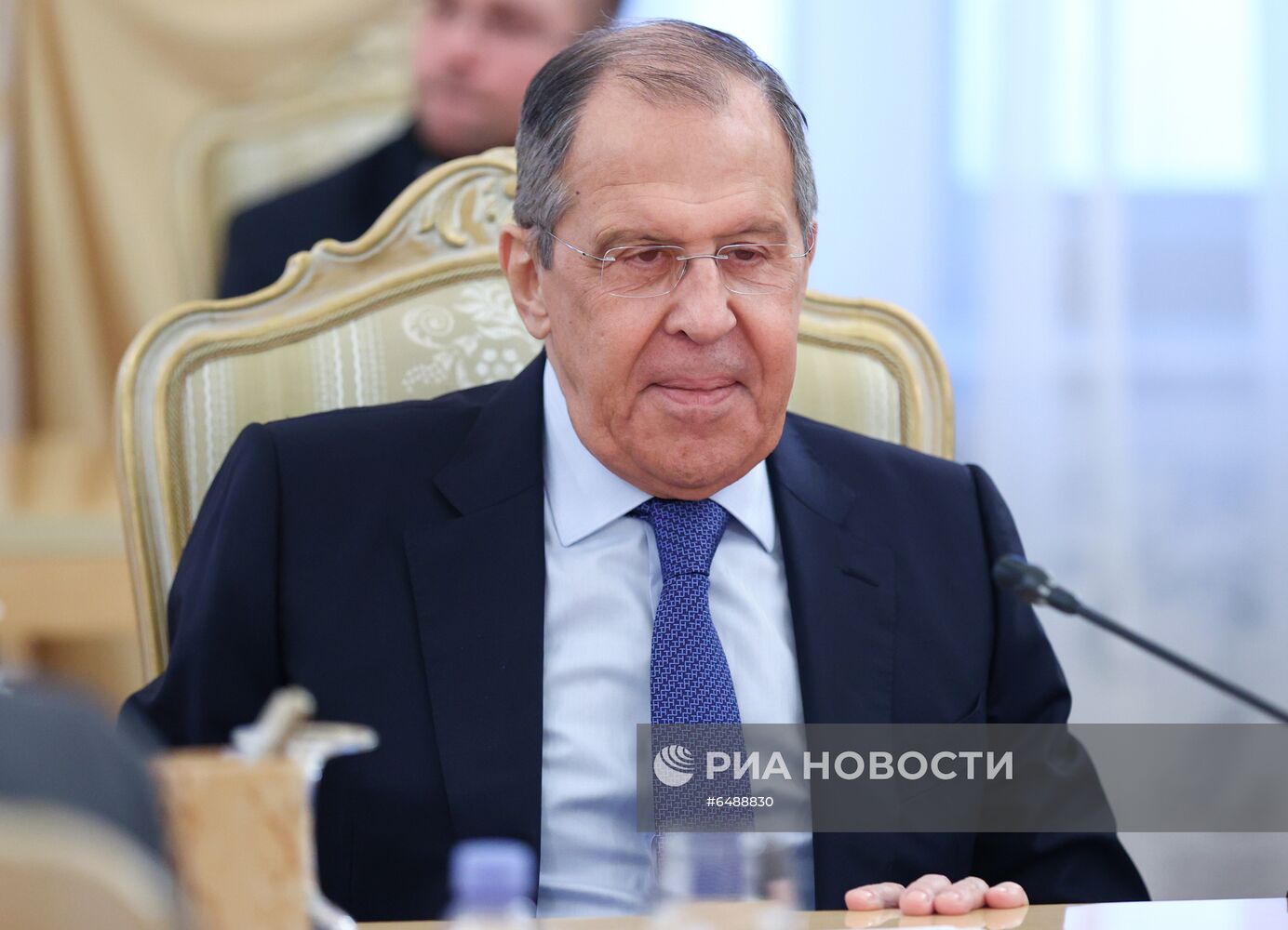 Встреча глав МИД РФ и Израиля С. Лаврова и Г. Ашкенази