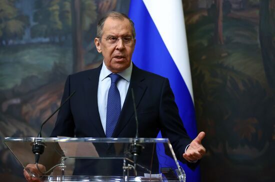 Встреча глав МИД РФ и Израиля С. Лаврова и Г. Ашкенази