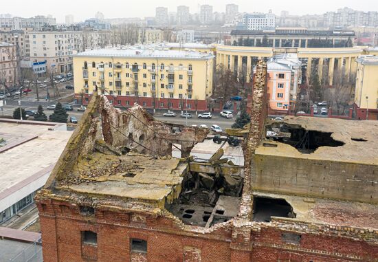 Обрушение мельницы Гергардта в Волгограде