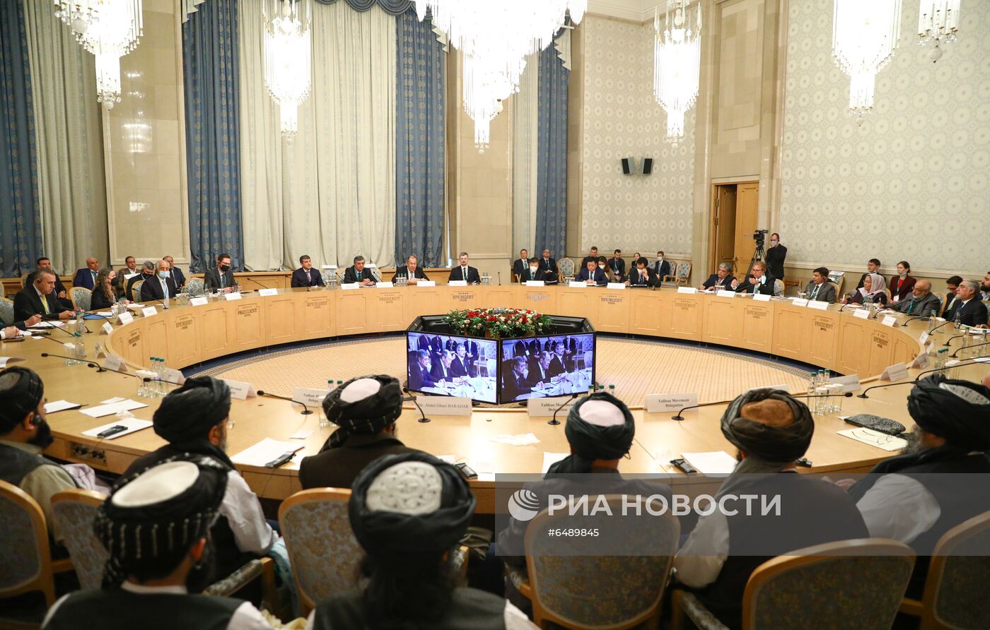 Заседание по Афганистану с участием представителей Афганистана, России, Китая, США, Пакистана и Катара