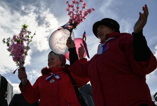 Празднование 7-й годовщины воссоединения Крыма с Россией
