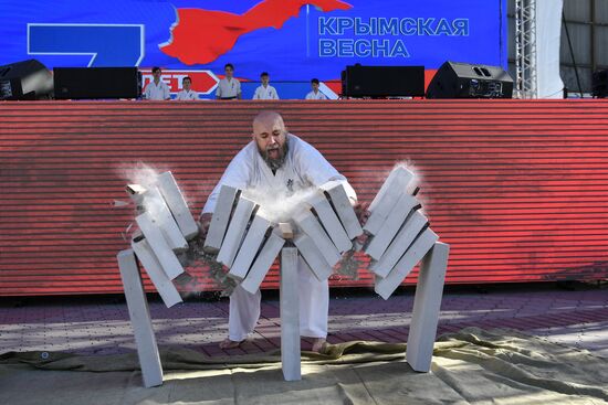 Празднование 7-й годовщины воссоединения Крыма с Россией