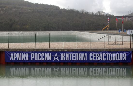 Водозабор на реке Бельбек в Крыму