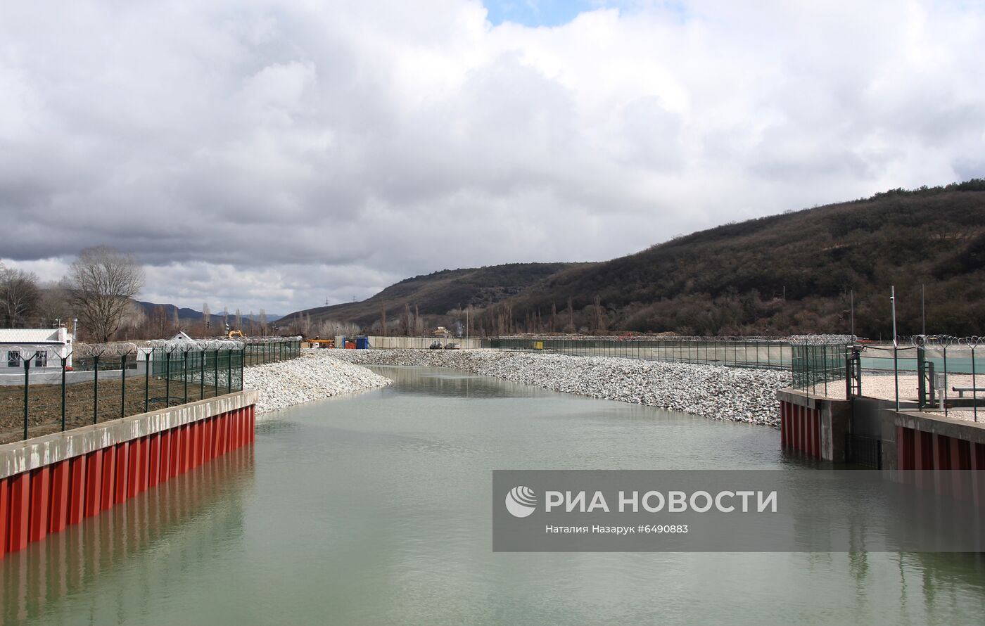 Водозабор на реке Бельбек в Крыму