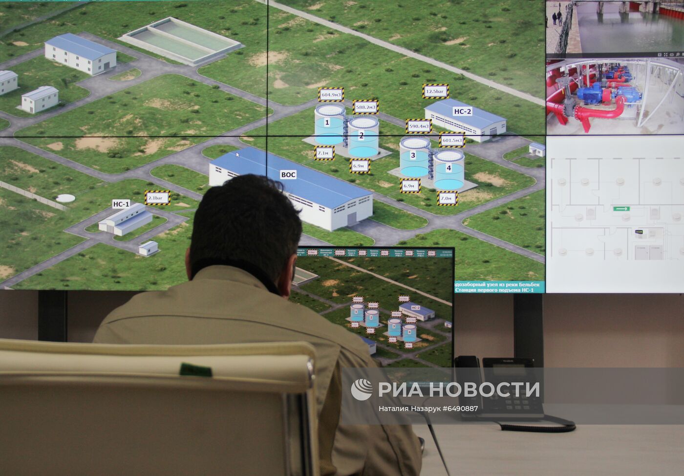 Водозабор на реке Бельбек в Крыму